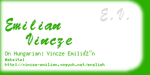 emilian vincze business card